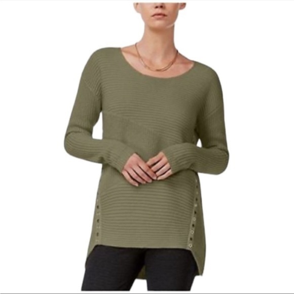 Bar III Green Grommet Sweater - Picture 9 of 9